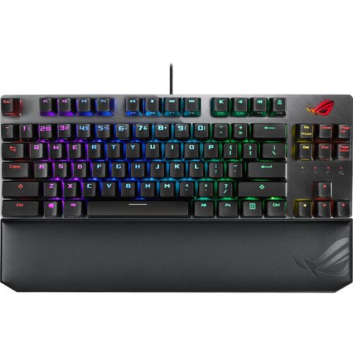 아수스 ASUS ROG Strix Scope NX TKL Deluxe 80% Gaming Keyboard (Black & Gray, Red Switches)