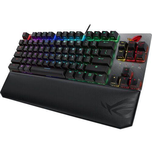 아수스 ASUS ROG Strix Scope NX TKL Deluxe 80% Gaming Keyboard (Black & Gray, Red Switches)