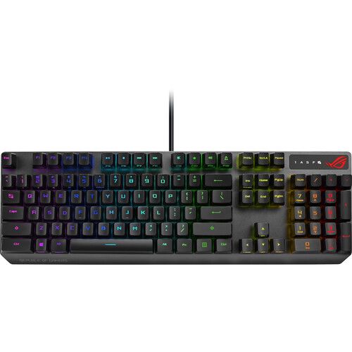 아수스 ASUS ROG Strix Scope RX Backlit Mechanical Keyboard (ROG RX Blue Switches, Black)