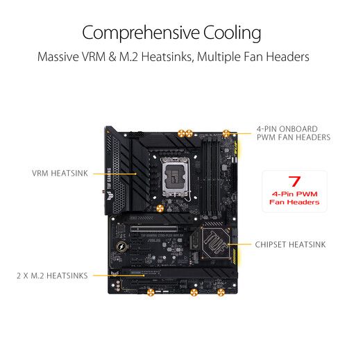 아수스 ASUS TUF GAMING Z-790 PLUS WIFI D4 LGA 1700 ATX Motherboard