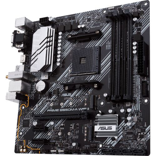 아수스 ASUS PRIME B550M-A WIFI II Micro-ATX DDR4 Motherboard