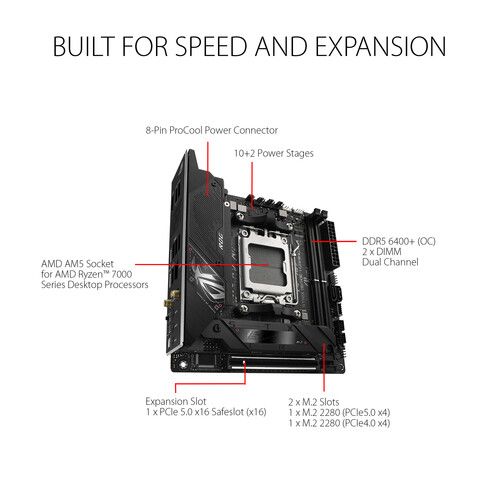 아수스 ASUS ROG STRIX B650E-I GAMING WIFI AM5 Mini-ITX Motherboard