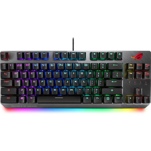 아수스 ASUS ROG Strix Scope NX TKL 80% Gaming Keyboard (Black & Gray, Brown Switches)