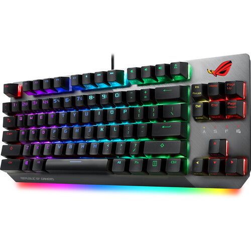 아수스 ASUS ROG Strix Scope NX TKL 80% Gaming Keyboard (Black & Gray, Brown Switches)