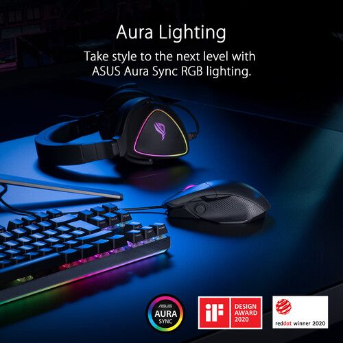 아수스 ASUS Republic of Gamers Chakram Core Wired Gaming Mouse (Black)