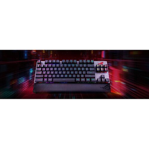 아수스 ASUS ROG Strix Scope TKL Deluxe Backlit Mechanical Keyboard (Cherry MX Red Mechanical Switches)