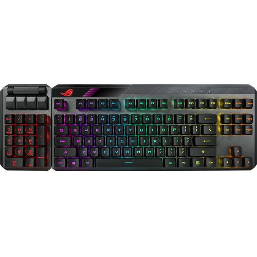 아수스 ASUS Republic of Gamers Claymore II Wireless Backlit Mechanical Gaming Keyboard (RX Blue)