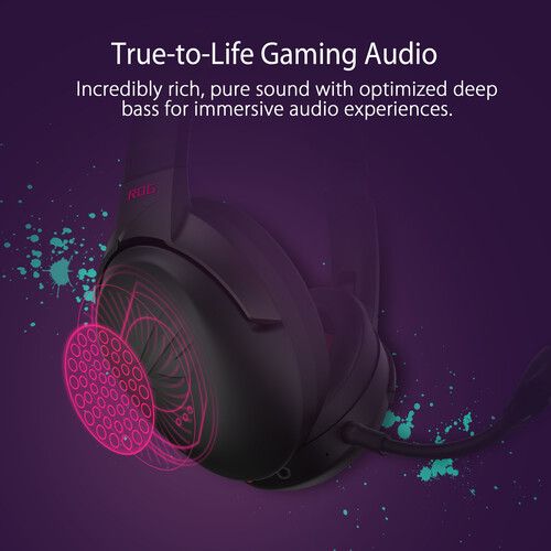 아수스 ASUS Republic of Gamers Strix Go 2.4 Wireless Gaming Headset (Electro Punk)