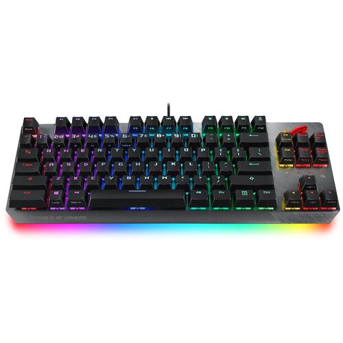 아수스 ASUS ROG Strix Scope NX TKL 80% Gaming Keyboard (Black & Gray, Red Switches)