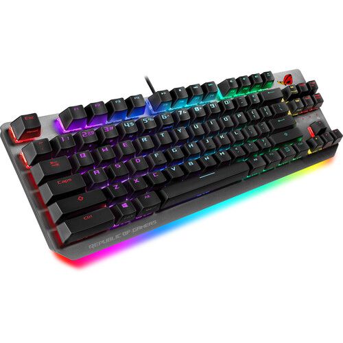 아수스 ASUS ROG Strix Scope NX TKL 80% Gaming Keyboard (Black & Gray, Red Switches)