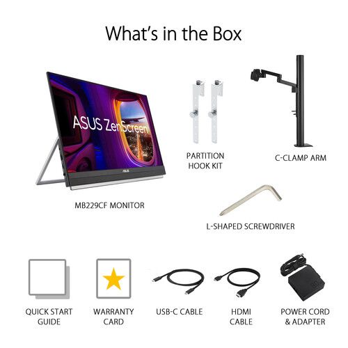 아수스 ASUS ZenScreen MB229CF 21.5