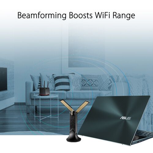 아수스 ASUS USB-AX56 AX1800 Wireless Dual-Band USB Wi-Fi Adapter