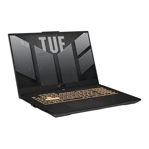 아수스 ASUS 2024 Newest TUF A17 Gaming Laptop, 17.3 Inch FHD 144Hz Display, AMD Ryzen 7-7735HS (8-core), GeForce RTX 4060, 32GB DDR5, 2TB SSD, Backlit Keyboard, Wi-Fi 6, Windows 11 Pro, with Laptop Stand