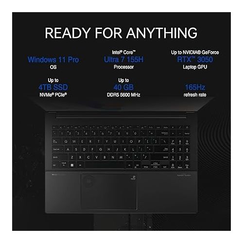 아수스 ASUS Newest Vivobook 15.6 OLED Intel Ultra 7 RTX 3050 Laptop, 15.6