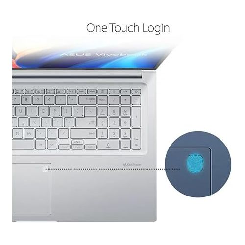 아수스 2024 Newest ASUS Vivobook 17X Laptop, 17.3 Inch Display, Intel Core i3-1220P (10 cores) Processor, 16GB RAM, 512GB SSD, Intel UHD Graphics, Fingerprint Reader, Wifi, Windows 11 Home, with Laptop Stand