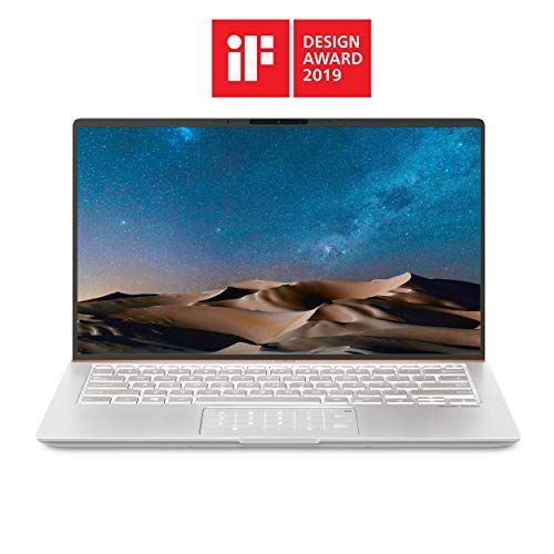 아수스 ASUS ZenBook 14 Ultra-Slim Laptop 14” Full HD NanoEdge Bezel, Intel Core I5-8265U, 8GB RAM, 256GB PCIe SSD, Backlit KB, Numberpad, Windows 10 Pro - UX433FA-XH54, Icicle Silver