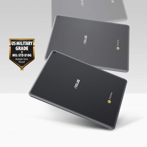 아수스 Asus Chromebook Tablet CT100, 9.7 Qxga Touchscreen, OP1 Hexa-core Processor, 4GB RAM, 32GB eMMC Storage, Rugged Military-Spec 810G, Dark Grey, K-12, Chrome OS, Includes Stylus, CT1