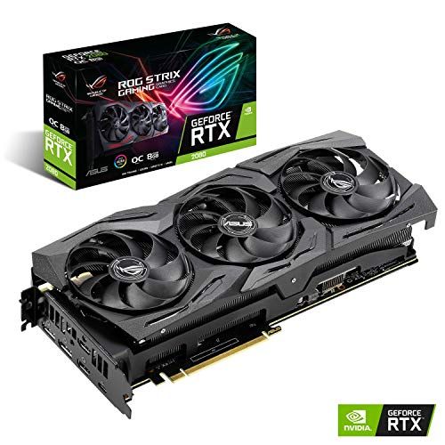 아수스 ASUS GeForce RTX 2080 O8G ROG STRIX OC Edition GDDR6 HDMI DP 1.4 Type-C graphics card (ROG-STRIX-RTX2080-O8G-GAMING)