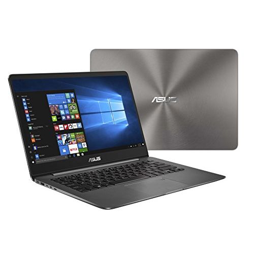 아수스 ASUS ZenBook 14 Thin and Light Laptop - 14” Full HD WideView, 8th gen Core i7-8550U Processor, 16GB DDR3, 512GB SSD, Backlit KB, Fingerprint Reader, Grey, Windows 10 Home - UX430UA