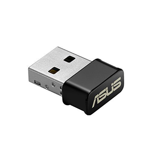 아수스 ASUS USB-AC53 AC1200 Nano USB Dual-Band Wireless Adapter, MU-Mimo, Compatible for Windows XP/Vista/7/8/1/10