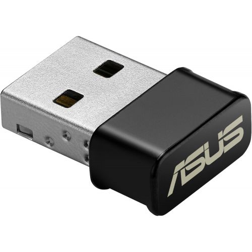 아수스 ASUS USB-AC53 AC1200 Nano USB Dual-Band Wireless Adapter, MU-Mimo, Compatible for Windows XP/Vista/7/8/1/10