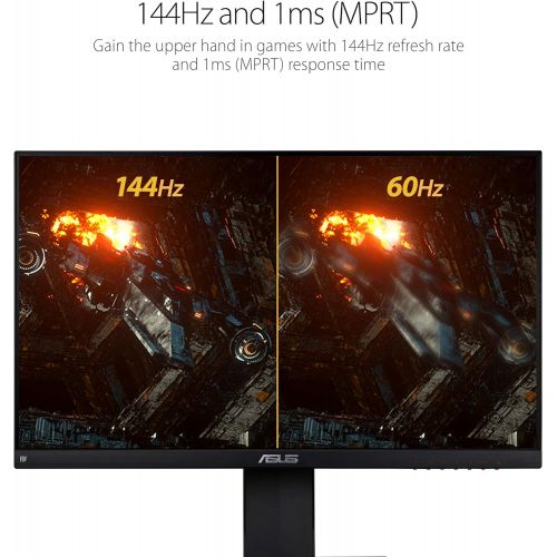 아수스 Asus TUF Gaming VG249Q 23.8” Monitor 144Hz Full HD (1920 X 1080) 1ms IPS Elmb FreeSync Eye Care DisplayPort HDMI D-Sub