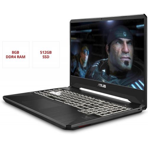 아수스 ASUS TUF (2019) Gaming Laptop, 15.6” 120Hz Full HD IPS-Type, AMD Ryzen 7 3750H, GeForce GTX 1650, 8GB DDR4, 512GB PCIe SSD, Gigabit Wi-Fi 5, Windows 10 Home, FX505DT-EB73