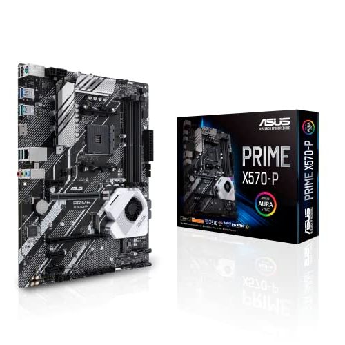 아수스 Asus Prime X570-P Ryzen 3 AM4 with PCIe Gen4, Dual M.2 HDMI, SATA 6GB/s USB 3.2 Gen 2 ATX Motherboard
