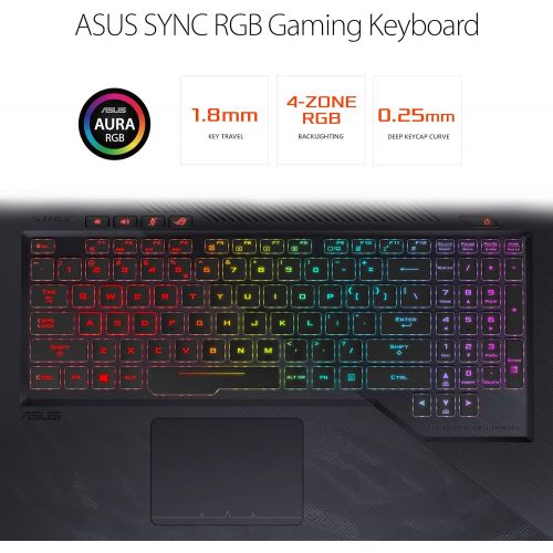 아수스 ASUS ROG Strix Hero Edition Gaming Laptop, 15.6” FHD 120Hz 3M, 8th-Gen Intel Core i7-8750H Processor, GeForce GTX 1050 Ti 4GB, 16GB DDR4, 128GB PCIe SSD + 1TB FireCuda SSHD, Window