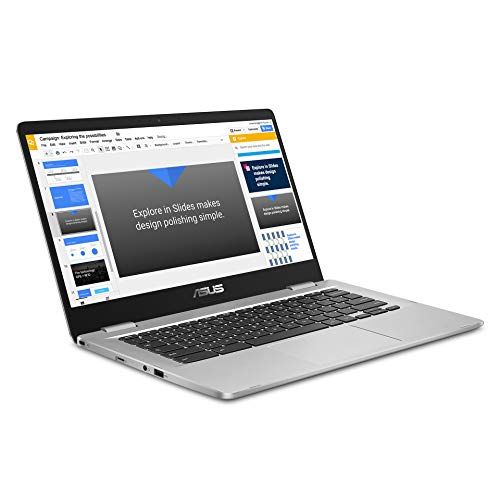아수스 2019 ASUS Chromebook 14 FHD 1080P Display with Intel Dual Core Celeron Processor N3350, 4GB RAM, 32GB eMMc SSD Storage, Webcam, 802.11AC WiFi, Bluetooth, USB3.1 Type-C, Google Chro