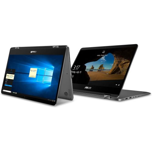 아수스 ASUS ZenBook Flip 14 Ultra Slim Convertible Laptop, 14” Full HD WideView, 8th Gen Intel Core i7-8565U, 16GB RAM, 512GB PCIe SSD, GeForce MX150, Windows 10, UX461FN-DH74T