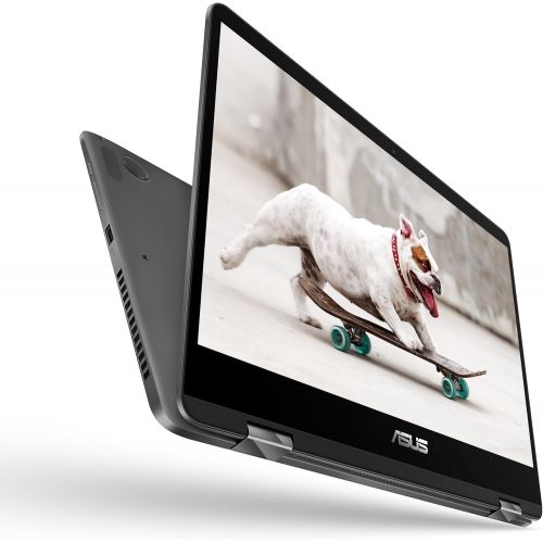 아수스 ASUS ZenBook Flip 14 Ultra Slim Convertible Laptop, 14” Full HD WideView, 8th Gen Intel Core i7-8565U, 16GB RAM, 512GB PCIe SSD, GeForce MX150, Windows 10, UX461FN-DH74T