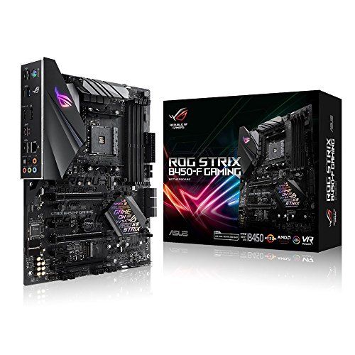아수스 ASUS ROG Strix B450-F Gaming Motherboard (ATX) AMD Ryzen 2 AM4 DDR4 DP HDMI M.2 USB 3.1 Gen2 B450