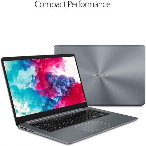 아수스 ASUS VivoBook 15.6 FHD Anti-Glare Laptop, Intel Quad Core A12-9720P 2.7GHz up to 3.6GHz, 4GB DDR4, 128GB SSD, AMD Radeon R7, USB Type-C, Bluetooth, Fingerprint Reader, Webcam, WiFi