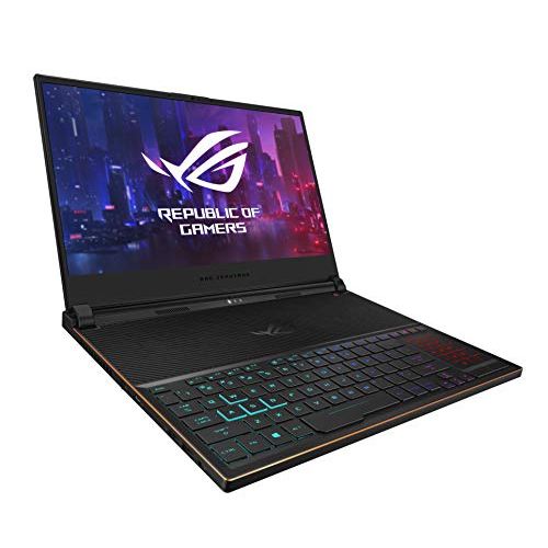 아수스 Asus ROG Zephyrus S Ultra Slim Gaming Laptop, 15.6” 144Hz IPS Type FHD, GeForce RTX 2070, Intel Core i7-9750H, 16GB DDR4, 512GB PCIe Nvme SSD, Aura Sync RGB, Windows 10, GX531GW-AB