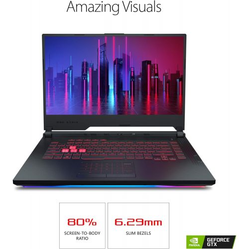 아수스 Asus ROG Strix G (2019) Gaming Laptop, 15.6” IPS Type FHD, NVIDIA GeForce GTX 1650, Intel Core i7-9750H, 16GB DDR4, 1TB PCIe Nvme SSD, RGB KB, Windows 10 Home, GL531GT-EB76