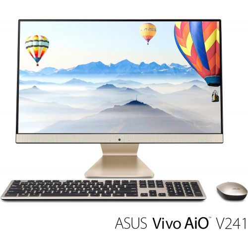 아수스 ASUS Vivo AIO All-in-One Desktop PC, 23.8” Full HD Touch Display, Intel Core i5 Processor, 8GB DDR4 RAM, 128GB SSD + 1TB HDD, Windows 10, V241FA-DS501T