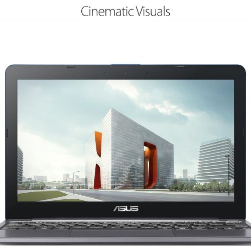 아수스 ASUS VivoBook L203MA Ultra-Thin Laptop, 11.6” HD, Intel Celeron N4000 Processor (up to 2.6 GHz), 4GB RAM, 64GB eMMC, USB-C, Windows 10 in S Mode, One Year of Microsoft Office 365,