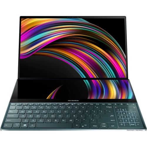 아수스 Asus ZenBook Pro Duo UX581 15.6” 4K UHD NanoEdge Bezel Touch, Intel Core i7-9750H, 16GB RAM, 1TB PCIe SSD, GeForce RTX 2060, Innovative Screenpad Plus, Windows 10 Pro - UX581GV-XB7