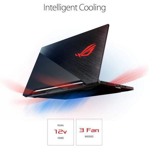 아수스 ASUS ROG Zephyrus M Thin and Portable Gaming Laptop, 15.6” 240Hz FHD IPS, NVIDIA GeForce RTX 2070, Intel Core i7-9750H, 16GB DDR4 RAM, 1TB PCIe SSD, Per-Key RGB, Windows 10 Home, GU502G