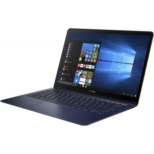 아수스 ASUS ZenBook 3 Deluxe UX490UA XH74 BL 14 Ultrabook (Intel 8th Gen i7 Quad Core, 16GB RAM, 512GB SSD, 14 1920 x 1080 Glossy Display, WiFi, Bluetooth, Thunderbolt, Win 10 Pro)