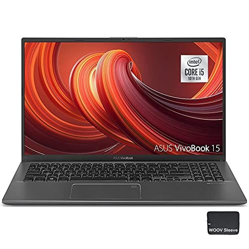 아수스 ASUS VivoBook 15.6 Touchscreen Thin and Light Laptop Intel Core i5 1135G7 (Beats i7 1065G7) , Full HD LED, Fingerprint, Bundled with HDMI Cable, Windows 10, Gray (12GB512GB SSD, i5