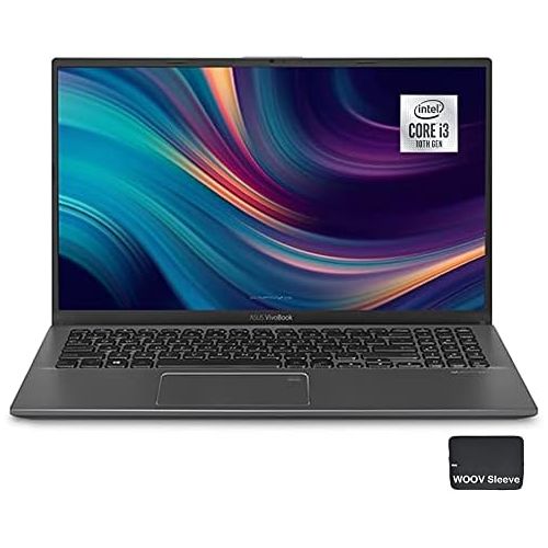 아수스 ASUS VivoBook 15.6 Touchscreen Thin and Light Laptop Intel Core i5 1135G7 (Beats i7 1065G7) / i3 1135G4 , Full HD, Fingerprint, with HDMI Cable, Windows 10, Gray (12GB256GB SSD, i3