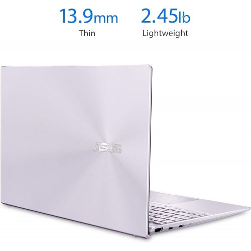 아수스 ASUS ZenBook 13 Ultra Slim Laptop 13.3” Full HD NanoEdge Bezel Display, Intel Core i5 1035G1 Processor, 8GB RAM, 256GB PCIe SSD, NumberPad, Windows 10 Home, Lilac Mist, UX325JA AB5