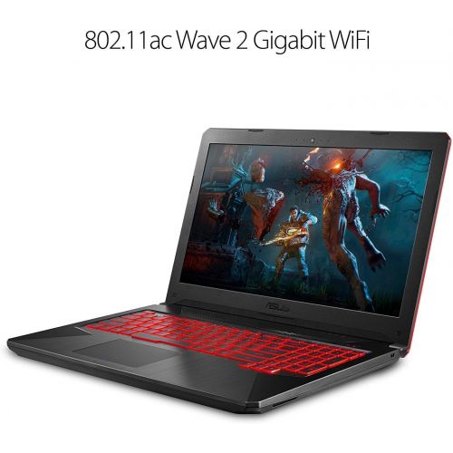 아수스 2019 Asus TUF 15.6 FHD VR Ready Gaming Laptop Computer, 8th Gen Intel Hexa Core i7 8750H up to 4.10GHz, 8GB DDR4 RAM, 256GB SSD, GTX 1050 Ti, 802.11ac WiFi, Bluetooth 5.0, USB 3.0,