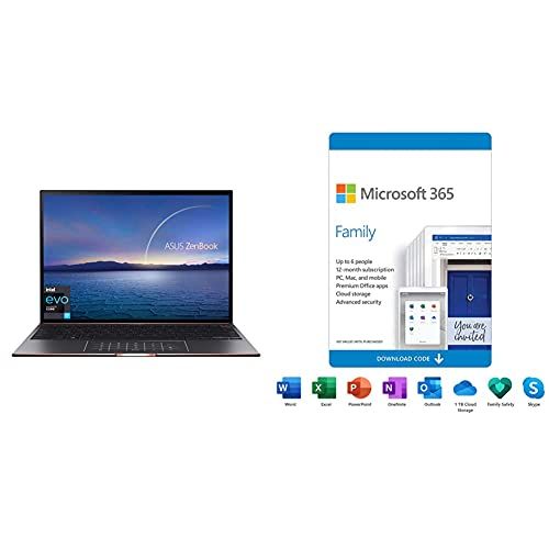 아수스 ASUS with Microsoft 365 Family 12 Month Subscription, up to 6 People Premium Office Apps PC/Mac Download