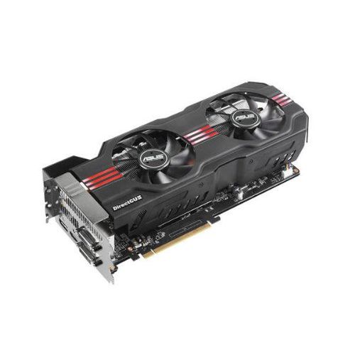 아수스 ASUS GTX680 DirectCU II TOP Edition 1201MHz 2 GB GDDR5 PCI Express 3.0 Graphics Cards GTX680 DC2T 2GD5 Red/Black