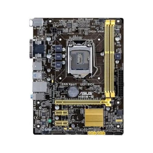 아수스 ASUS H81M E Motherboard micro ATX LGA1150 Socket H81 USB 3.0 Gigabit LAN onboard graphics (CPU required) HD Audio (8 channel)