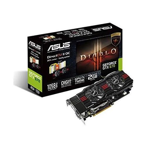 아수스 ASUS 2 GB GDDR5 Graphics Card GTX670 DC2OG 2GD5