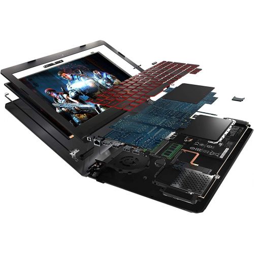 아수스 ASUS TUF FX504 Gaming Laptop 15.6” Full HD IPS display, i5 8300H (up to 3.9GHz), 16GB 2666Mhz DDR4, 256GB SSD + 2TB Firecuda Gaming SSHD, GeForce GTX 1050 4GB, Red backlit keyboard